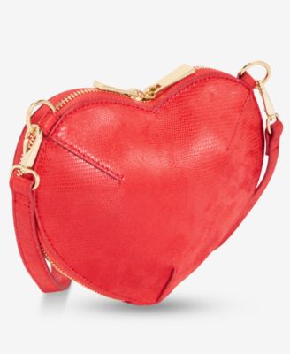 Barrii Lizard Mini Heart Crossbody, Exclusively at Macy's 