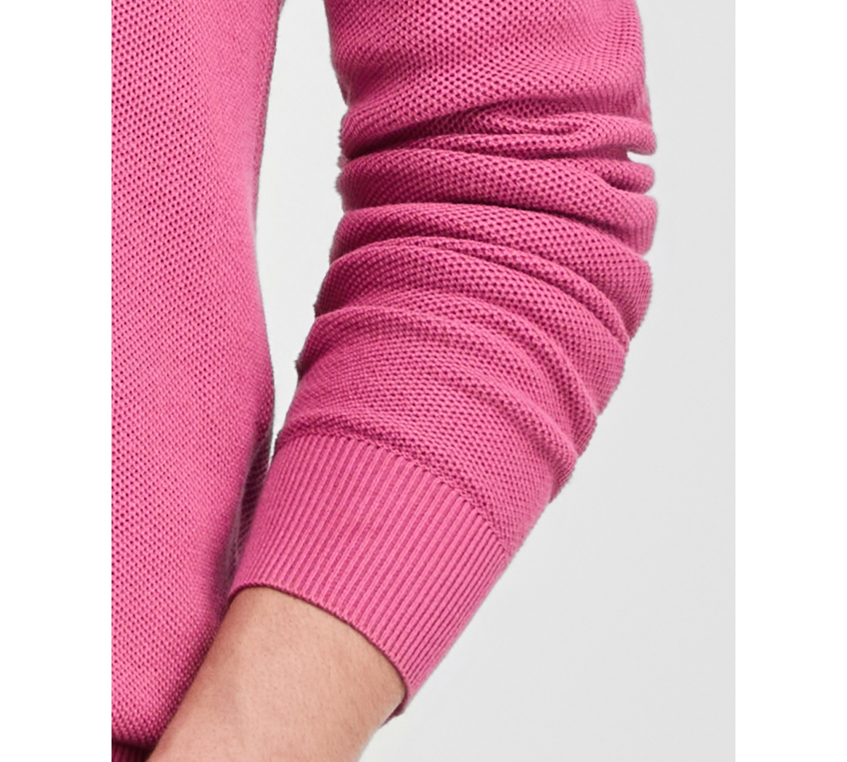 Michael Kors Men's Mouline Texture Quarter-Zip Sweater