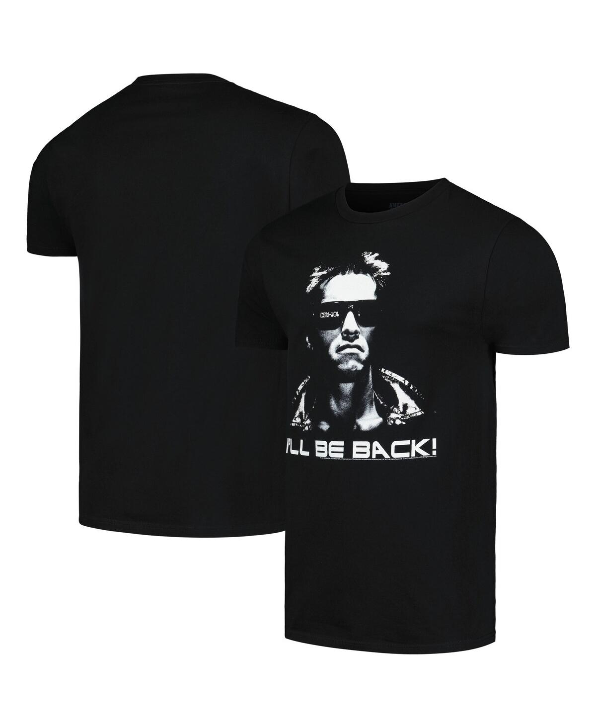American Classics Men's And Women's Black Terminator I'll Be Back Graphic T-shirt In Black
