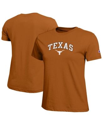 Champion - Women's Orange Texas Longhorns Arched Over Logo T-Shirt