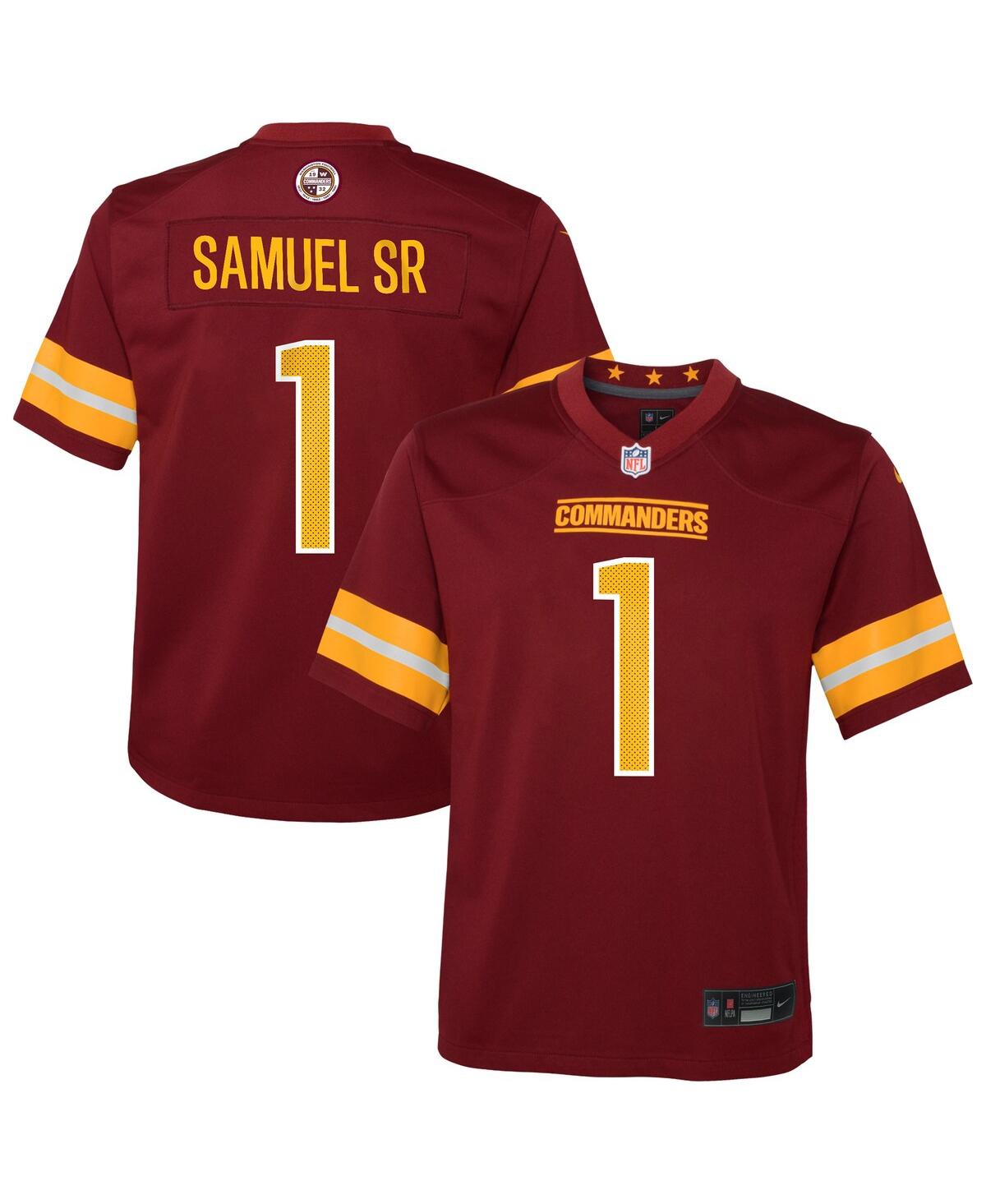 Nike Big Boys and Girls Deebo Samuel Sr Burgundy Washington Commanders Team Game Jersey