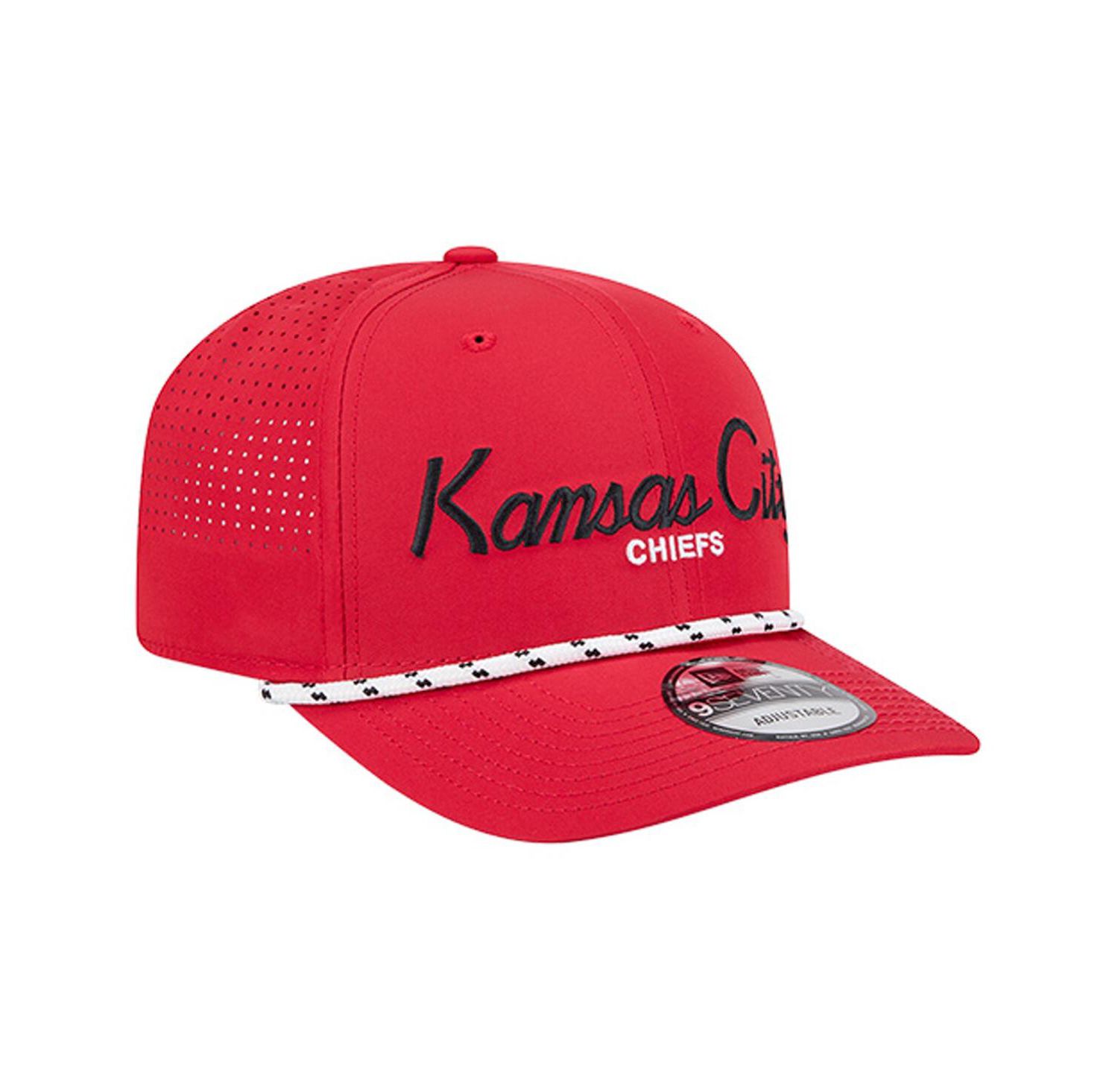 Men's Red Kansas City Chiefs Script 9SEVENTY Adjustable Hat