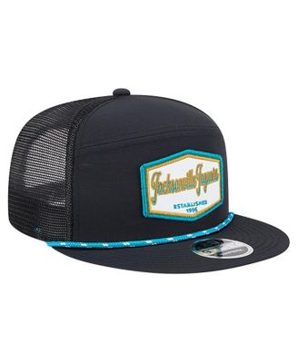 Men's Black Jacksonville Jaguars Ripstop Patch 9FIFTY Split Panel Snapback Hat