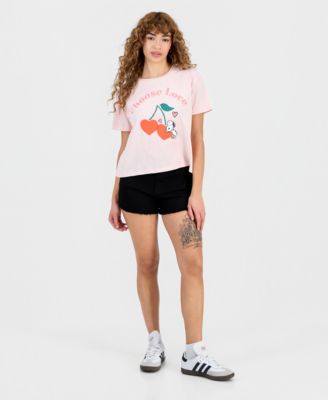 Grayson Thread, The Label Juniors' Snoopy Cherry Crewneck Tee