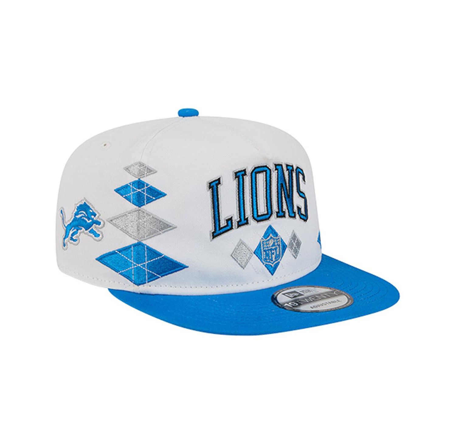 Men's White Detroit Lions Argyle 19TWENTY Adjustable Hat