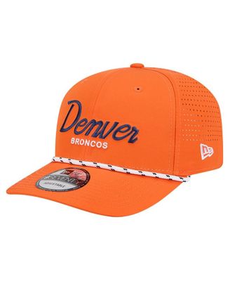 New Era - Men's Orange Denver Broncos Script 9SEVENTY Adjustable Hat