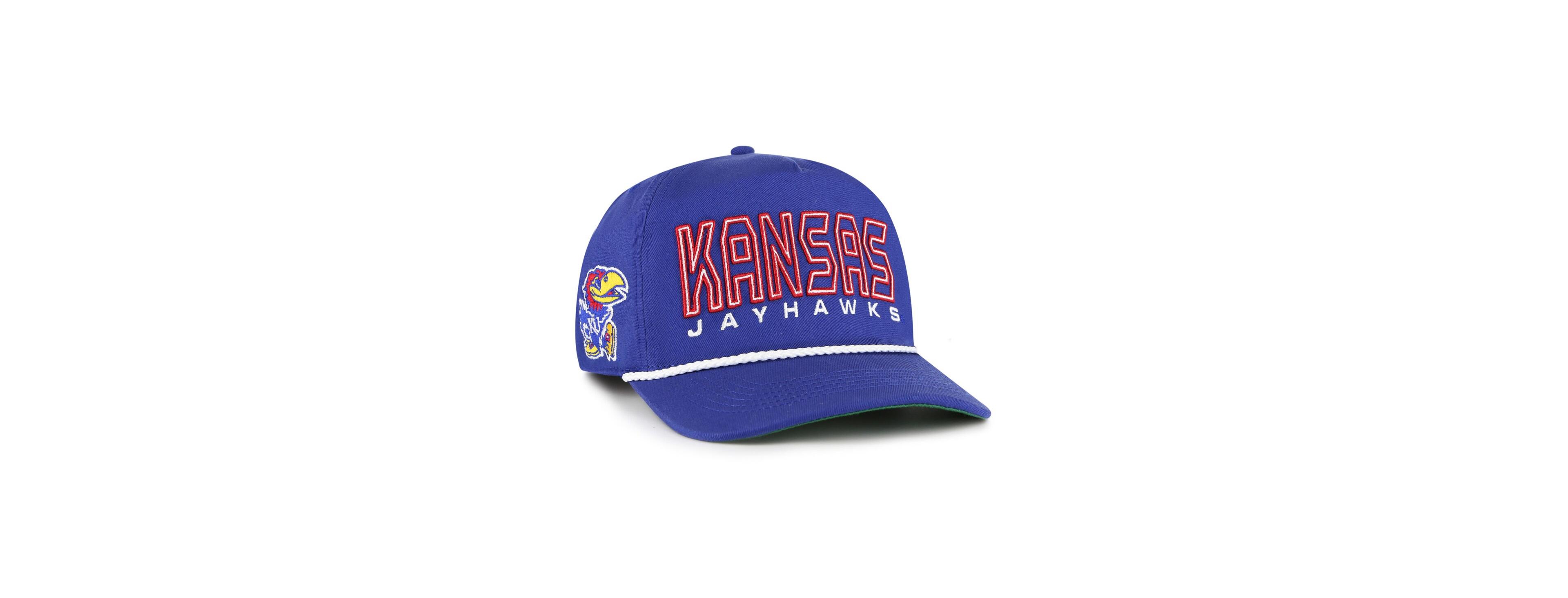 '47 Brand Big Boys and Girls Royal Kansas Jayhawks Byline Hitch Adjustable Hat