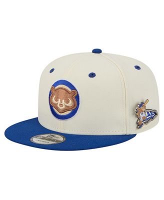 New Era - Men's Cream Chicago Cubs Mascot Pin 9FIFTY Snapback Hat