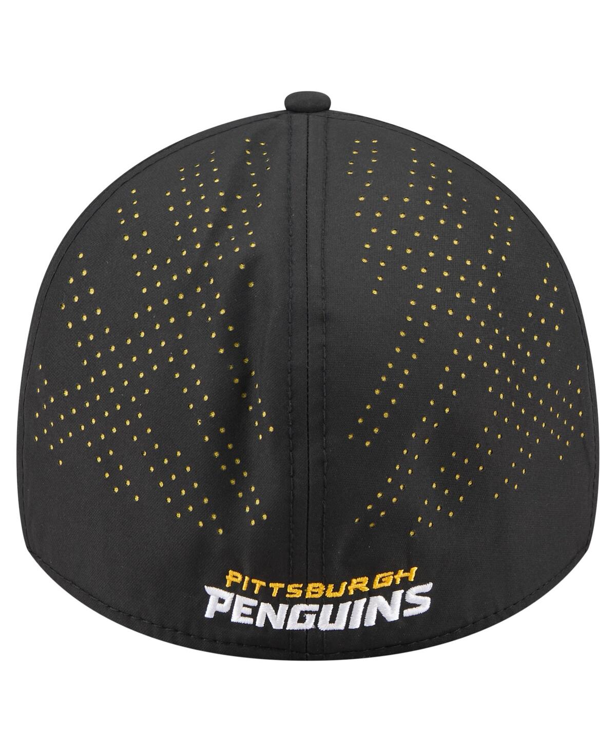 New Era Men's Black Pittsburgh Penguins Night 39THIRTY Flex Hat