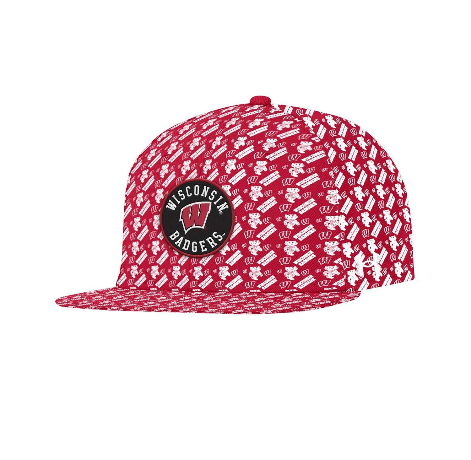 Men's Red Wisconsin Badgers Gameday ArmourFuse Snapback Hat