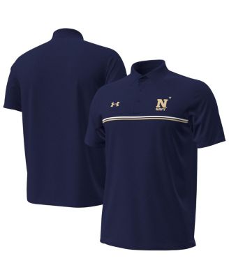 Under Armour - Men's Navy Midshipmen Performance Drive Chest Stripe Polo Shirt