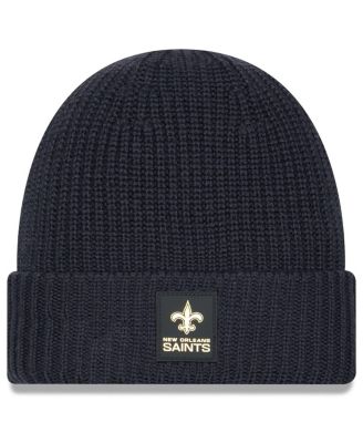 New Era - Men's Charcoal New Orleans Saints 2025 Sideline Cold Weather Cuffed Knit Hat