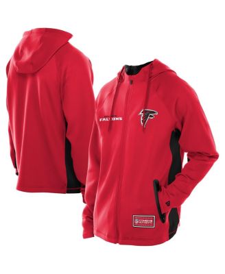 New Era - Men's Red Atlanta Falcons Combine Authentic Raglan Scuba Full-Zip Hoodie