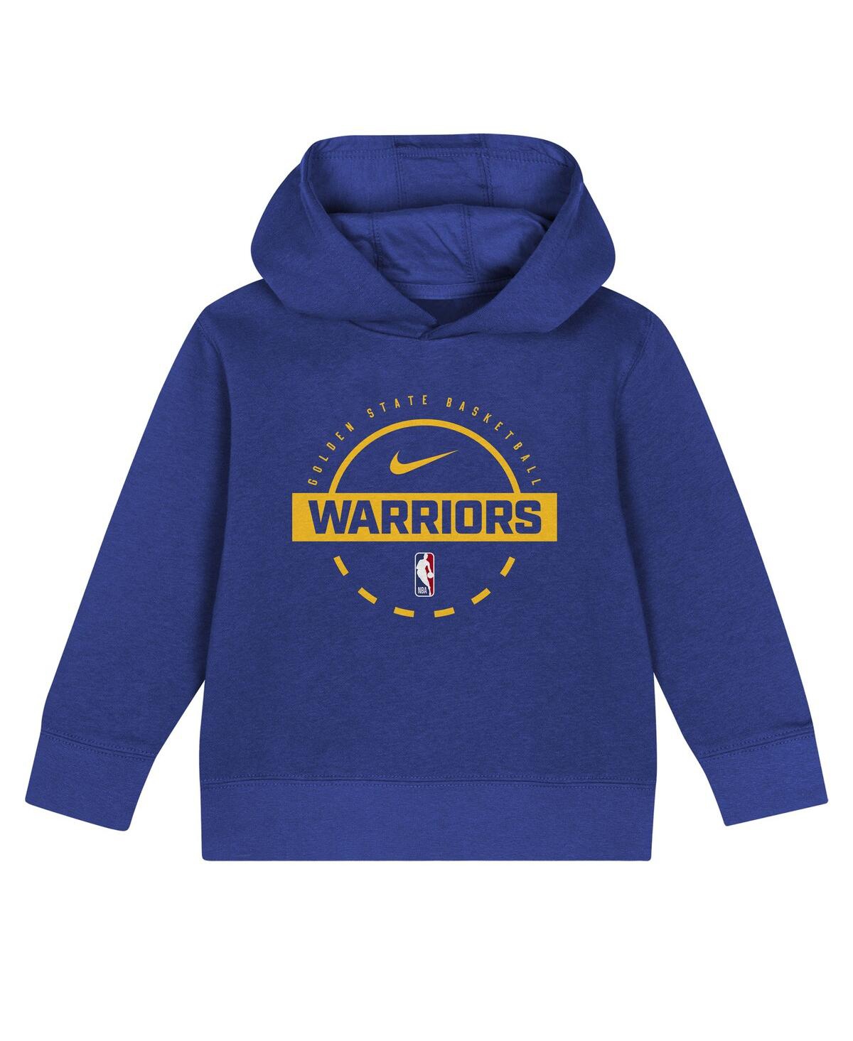 Nike Toddler 2-Piece Royal Golden State Warriors Team Logo Club Fleece Hoodie and Sweatpants Set