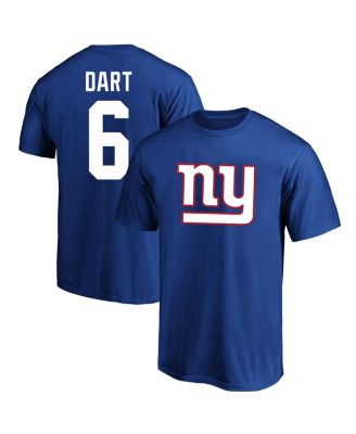 Fanatics - Men's Jaxson Dart Royal New York Giants Big Tall Name Number T-Shirt