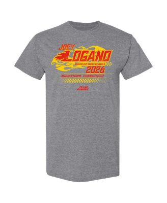 Men's Heather Charcoal Joey Logano 2026 NASCAR Schedule T-Shirt