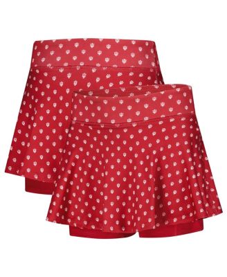 ZooZatz - Big Girls Crimson Indiana Hoosiers All-Over Print Tennis Skort
