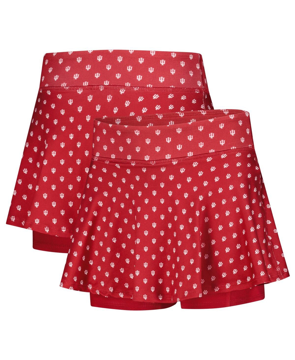 Zoozatz Big Girls Crimson Indiana Hoosiers All-over Print Tennis Skort In Red