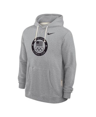 Men's Heather Gray Team USA Standard Issue Dri-FIT Hoodie