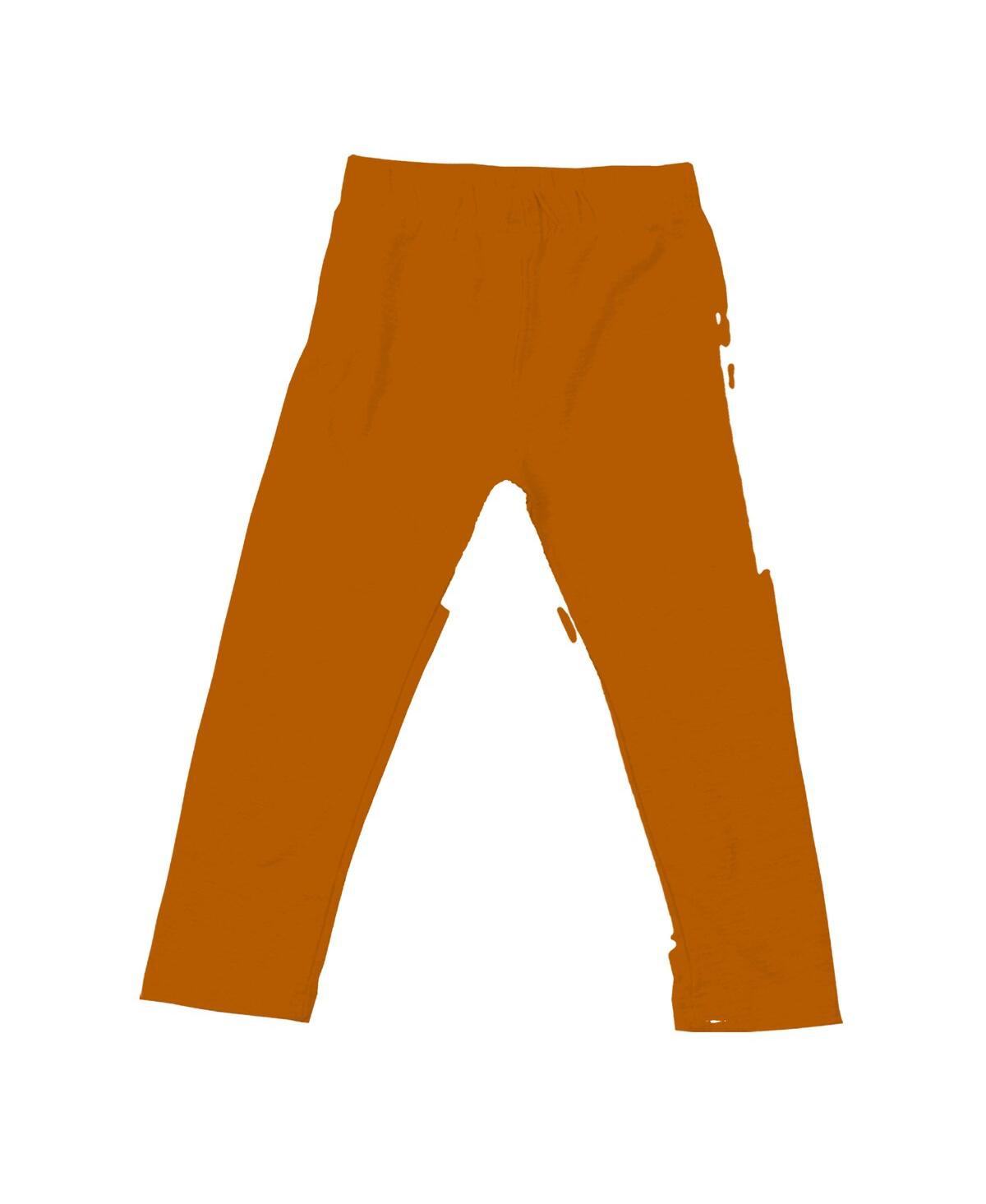 Wes & Willy Girls Toddler 2-piece Oatmeal Texas Longhorns Ruffle Raglan Long Sleeve T-shirt And Leggings Set In Brown