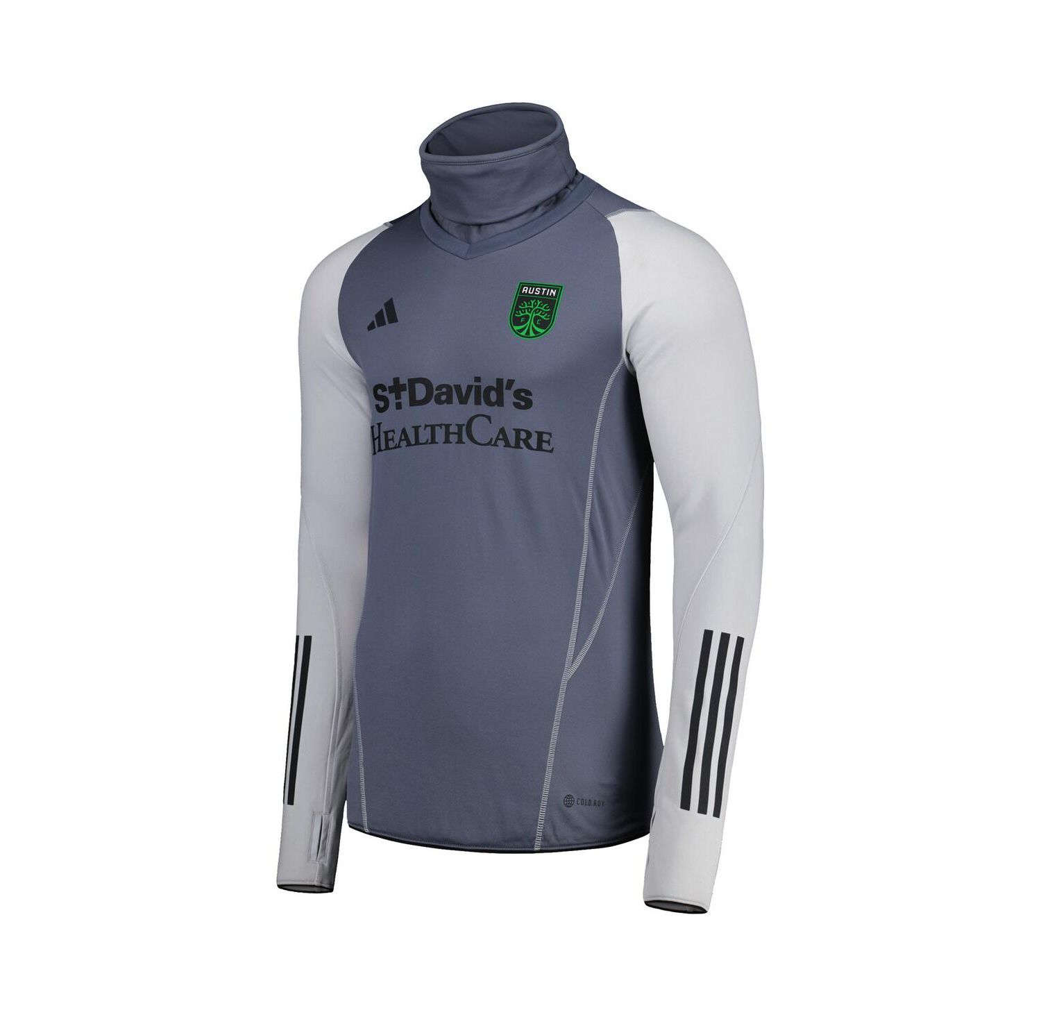 Men's Gray Austin FC Warm Raglan COLD.RDY Sweatshirt