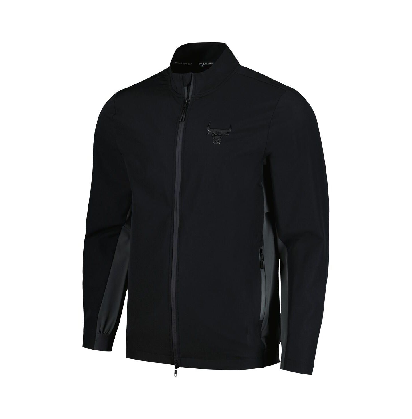 Мужская куртка LevelWear Black Chicago Bulls Harrington Full-Zip — фото 3