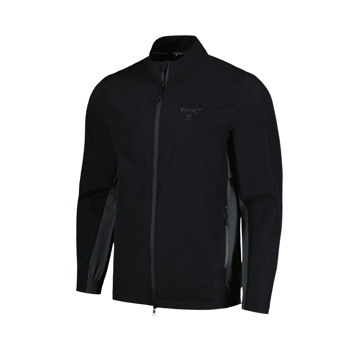 Men's Black Chicago Bulls Harrington Full-Zip Jacket