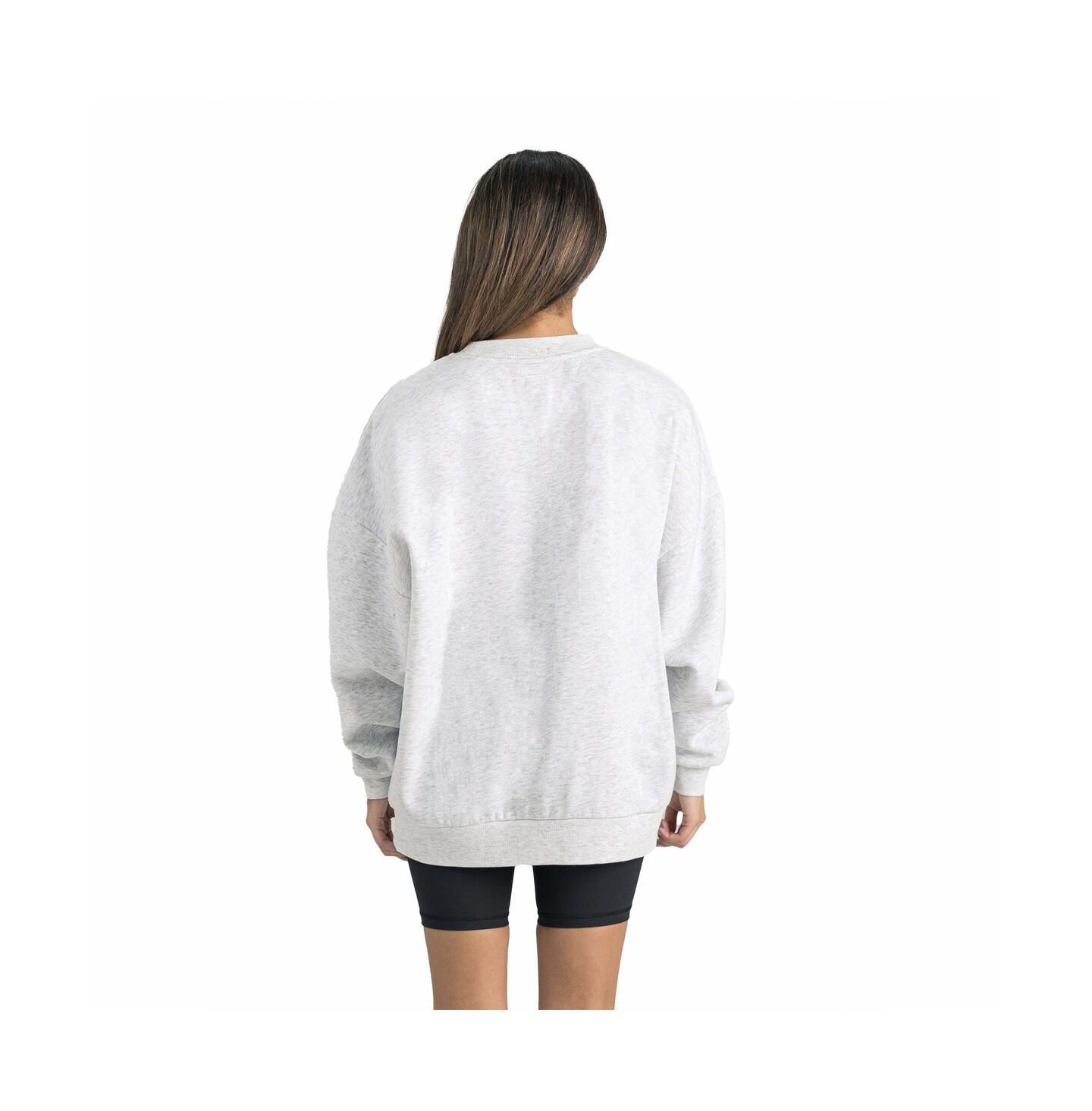 Женская толстовка Gameday Couture Gray Auburn Tigers Premium Fleece Drop Shoulder Oversized Pullover — фото 3