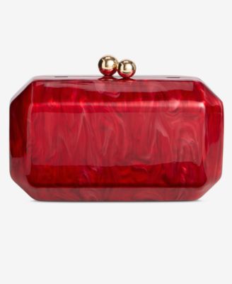 Acrylic Swirl Minaudiere Clutch, Macy's Exclusive
