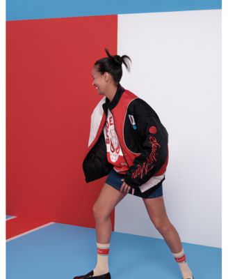 Adult's Spider-Man Removable Sleeves Starter Style Jacket, Macy's Exclusive