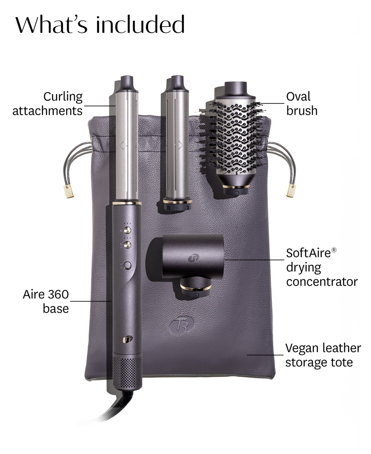 T3 Limited Edition Aire 360 Blowout Kit Gift Set In Purple