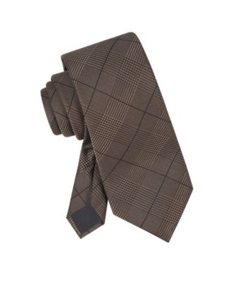 Men's Harvey Glen Plaid Striped Tie