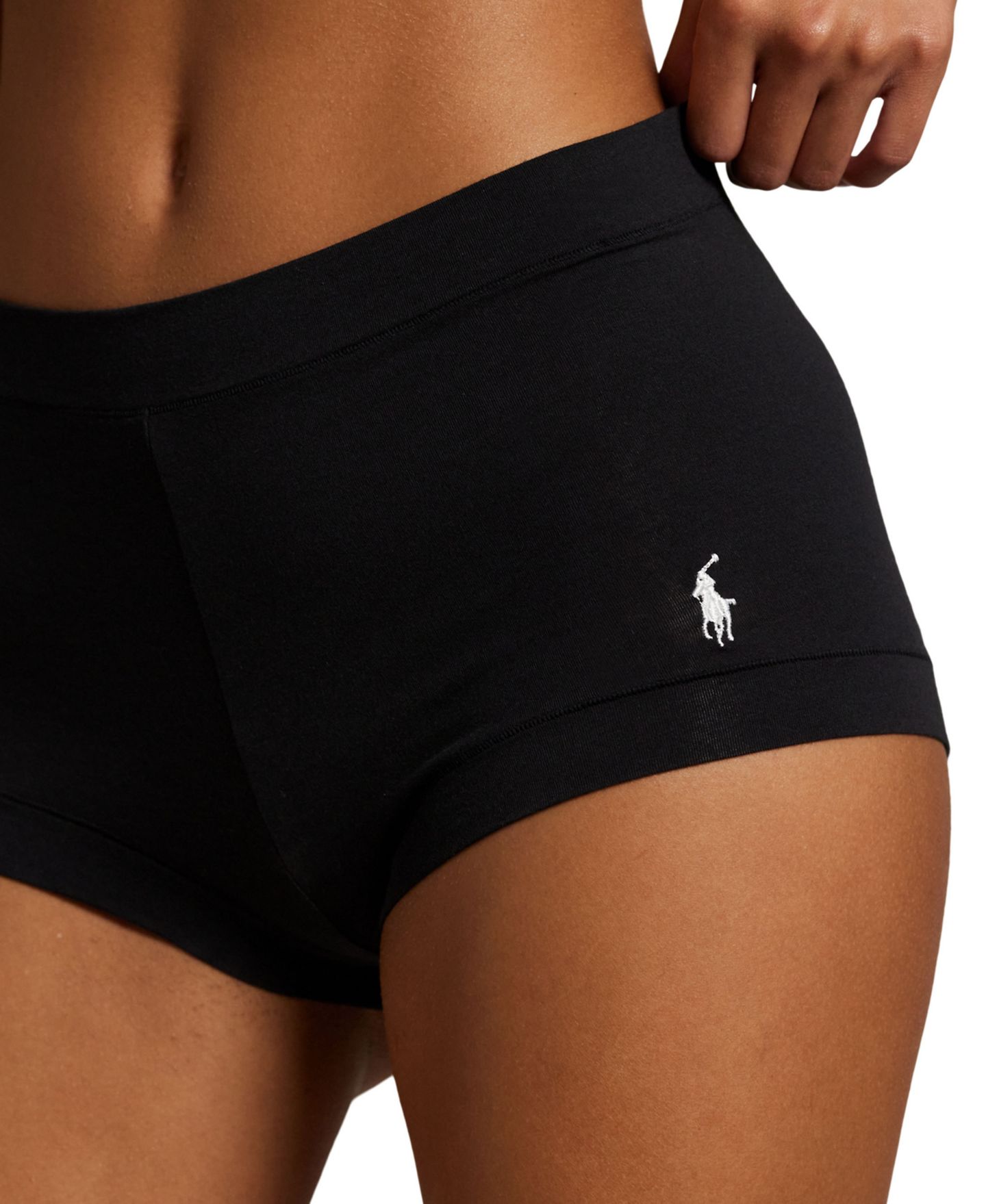 Комплект белья, крой шортики, 3 шт. — Polo Ralph Lauren, цвет: Чёрный — фото 2