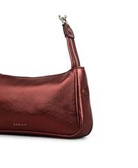 Carlton Close Metallic Mini Ziptop Shoulder Bag