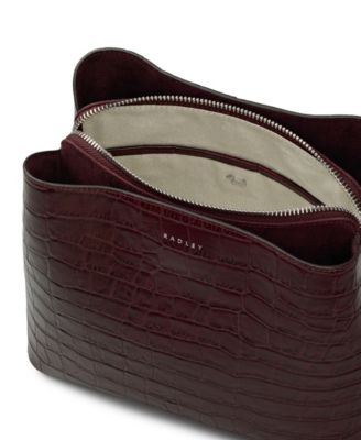 Dukes Place Faux Croc Small Compartment Crossbody Bag