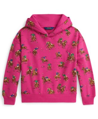 Polo Ralph Lauren - Girls 7-16 Equestrian Printed Long-Sleeve Hoodie