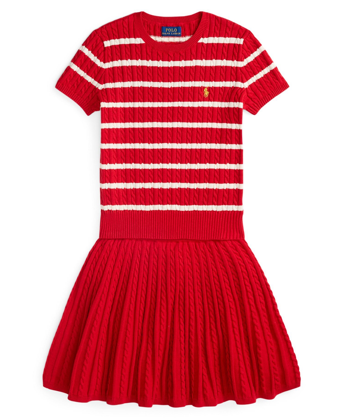 Polo Ralph Lauren Girls 7-16 2-Piece Lunar New Year Sweater and Skirt Set