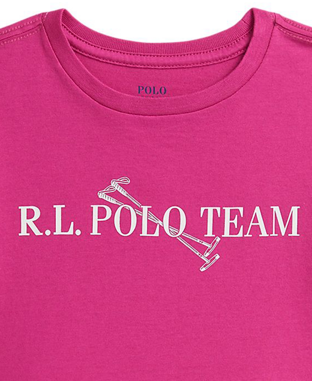Polo Ralph Lauren Girls 2t-6x Graphic Print Boxy T-shirt In Pink