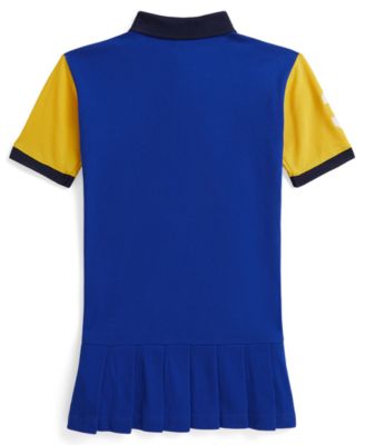 Girls' 2T-6X Color-Blocked Short-Sleeve Dress