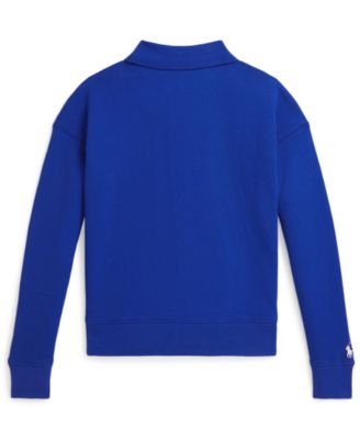 Girls' 7-16 Polo Team Terry Long-Sleeve Sweatshirt
