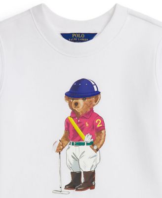 Girls' 7-16 Striped Skirt Fleece Long-Sleeve Dress