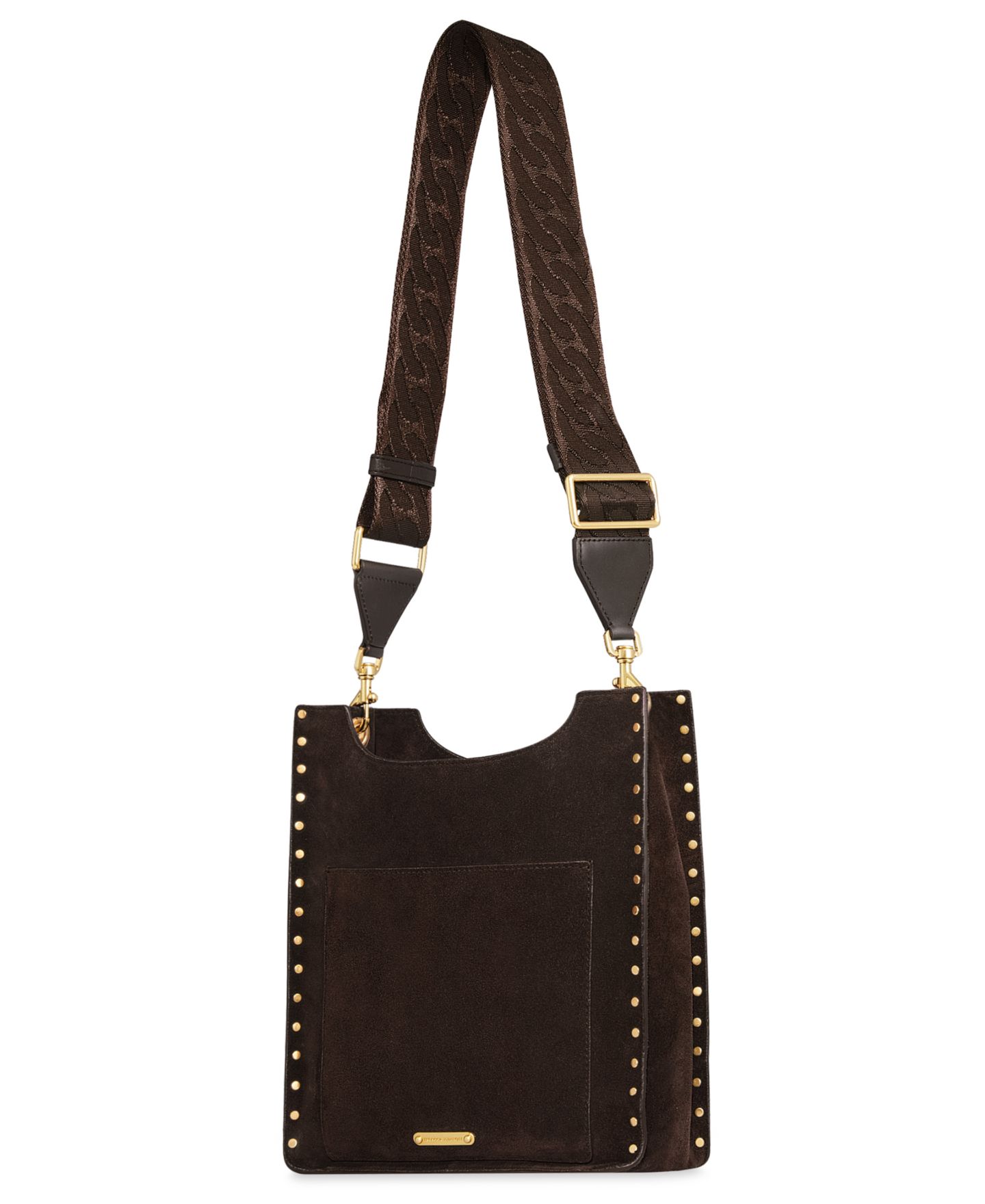 Женская сумка Rebecca Minkoff Darren Medium Suede Feed Crossbody, цвет: Коричневый — фото 2