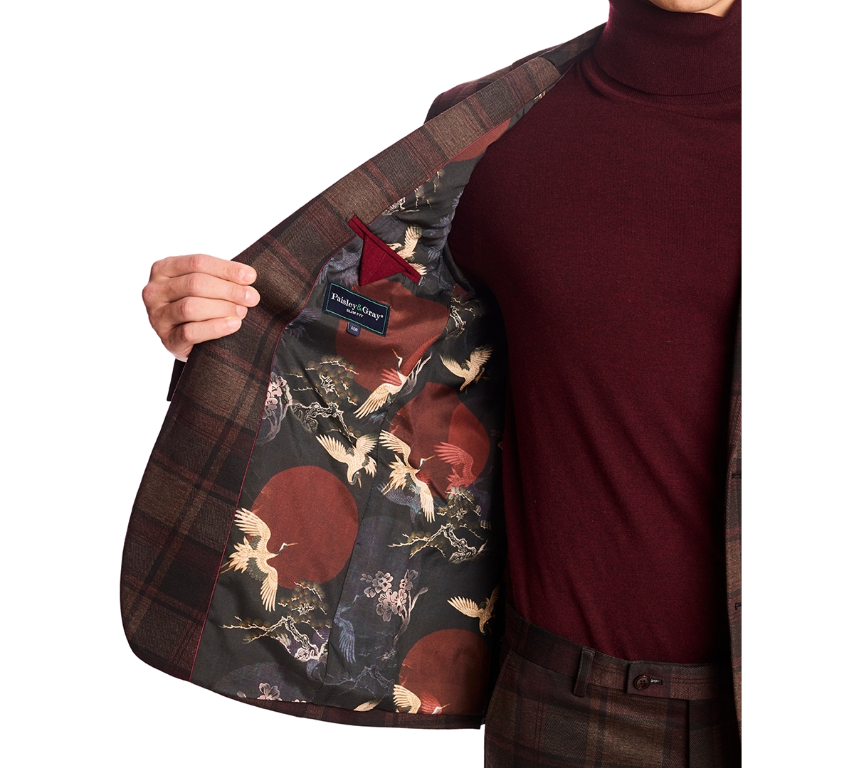 Paisley & Gray Men's Dover Notch Suit