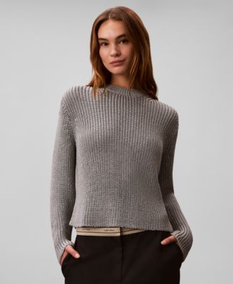 Calvin Klein - Women's Pull-On Ribbed Relaxed Sweater