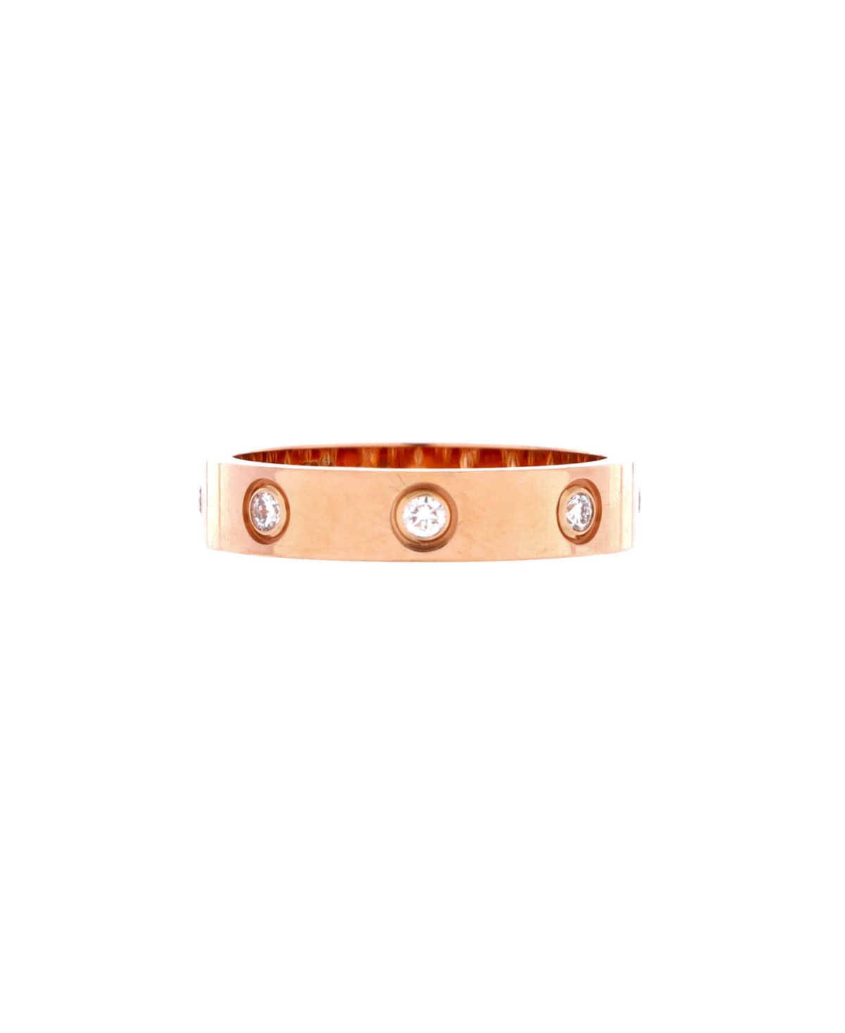 Pre-Owned Cartier Love Wedding Band 8 Diamonds Ring