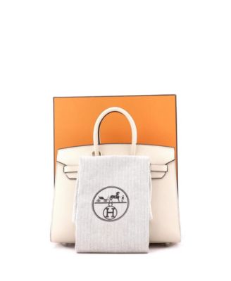 Birkin 25 Handbag Light Epsom with Palladium Hardware