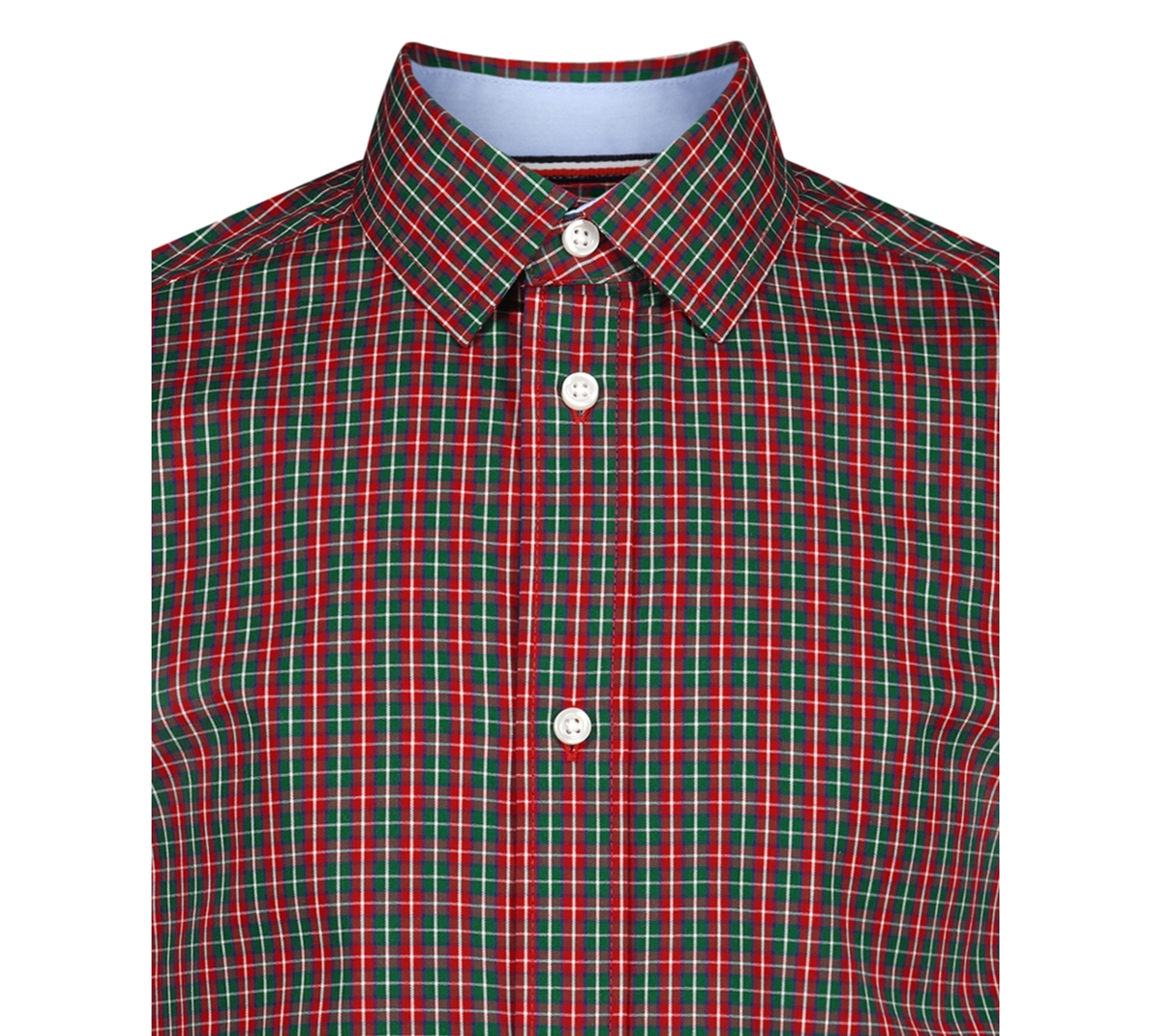Tommy Hilfiger Boys 8-20 Long-sleeve Stretch Tavern Check Shirt In Red