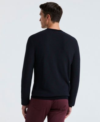Men's Space Dye Texture Crewneck Sweater