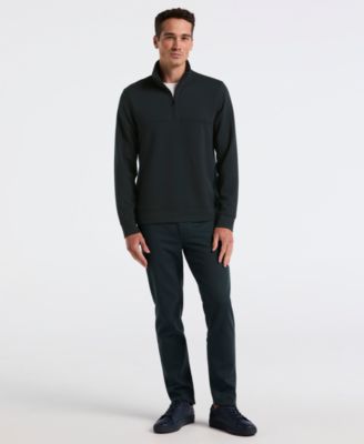 Men's Neoprene Quarter-Zip Long-Sleeve Sweater