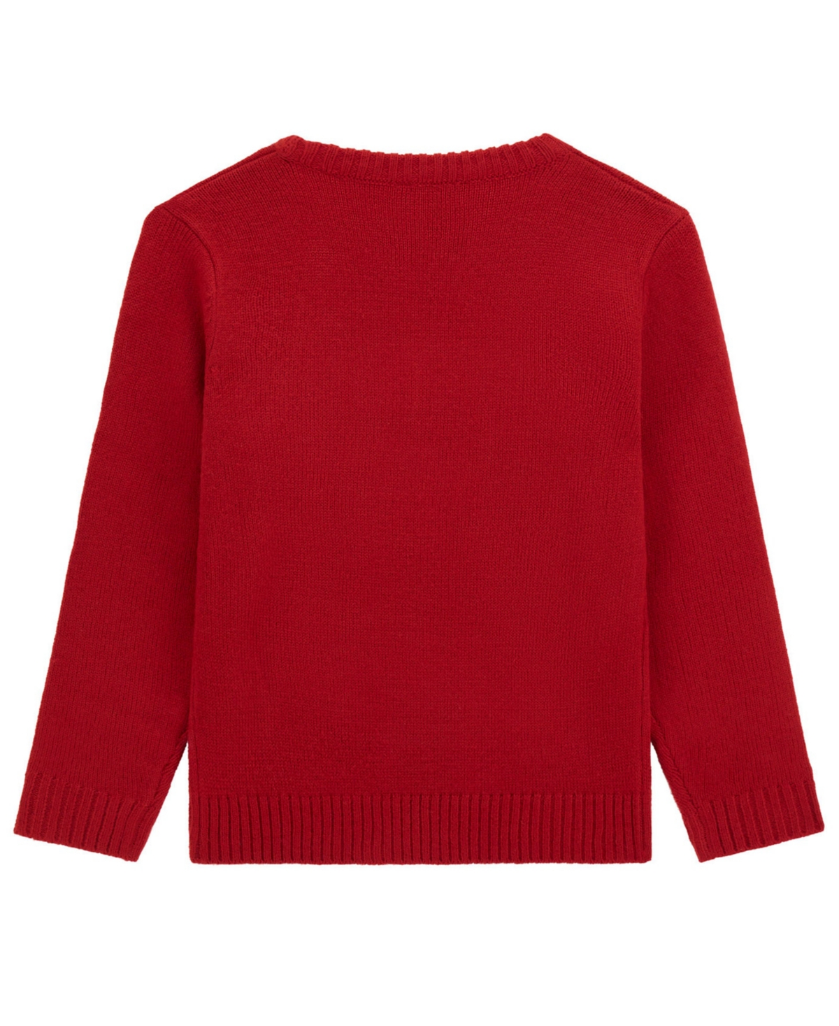 Guess Boys 8-18 Long Sleeve Soft Blend Sweater In Red